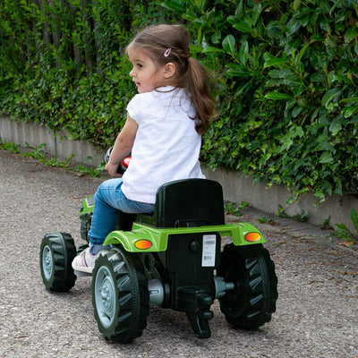 Lemodo Trettraktor ab 3 Jahre | Kinder Traktor in grün | Traktor zum draufsitzen | Kindertraktor mit