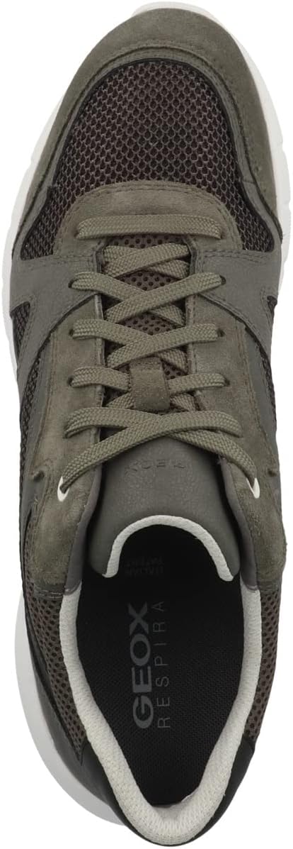 Geox Herren U Monreale B Sneakers 44 EU Lt Olive, 44 EU Lt Olive