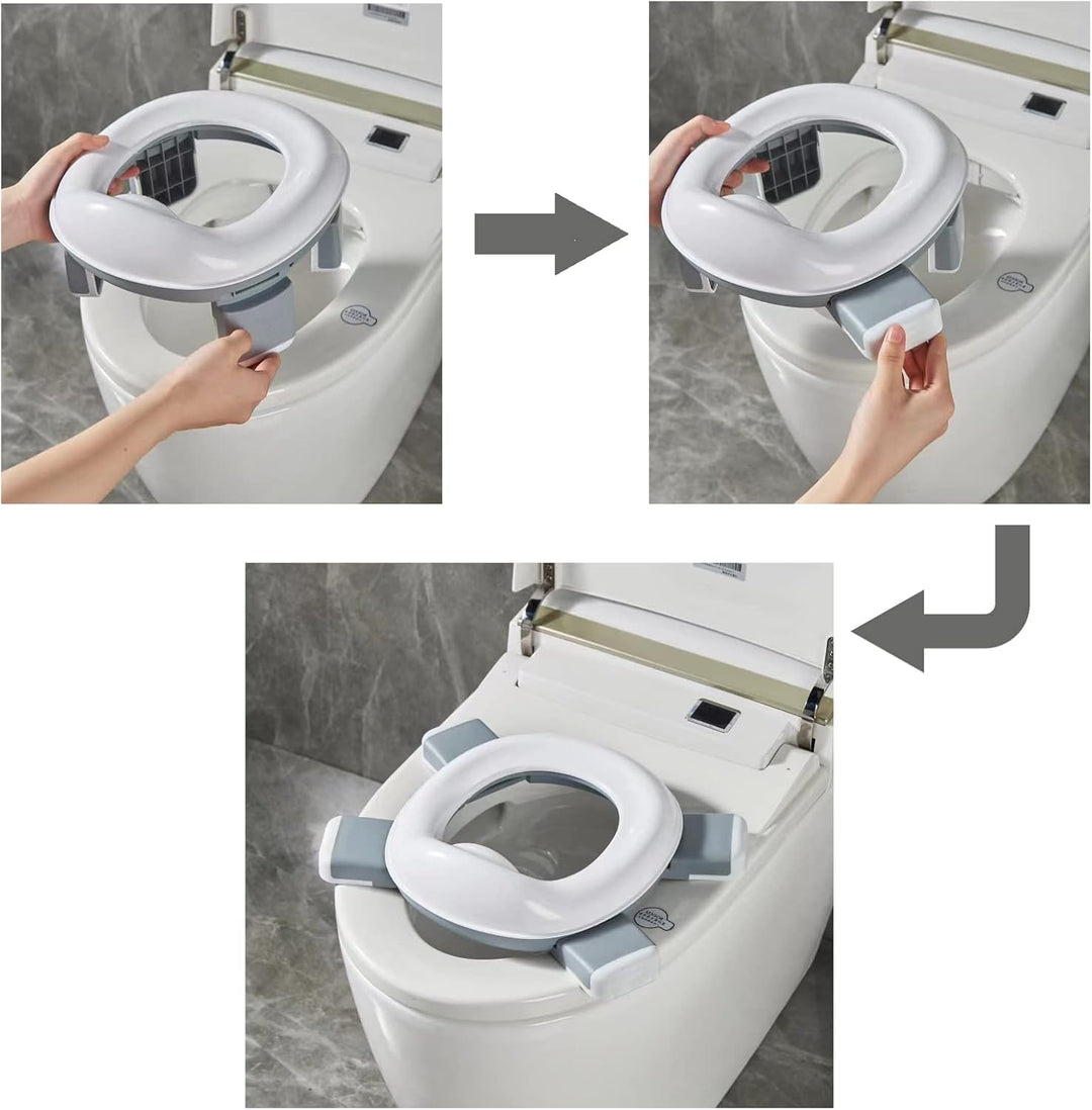 PandaEar Faltbares Kinder Töpfchen für Unterwegs | Reisetöpfchen Kinder Toilettensitz, WC Sitz Klosi