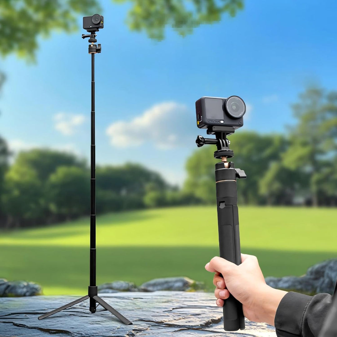 120 cm Stativ & Selfie-Stick für DJI Osmo Action 6, erweiterbares Selfie-Stick-Stativ, kompatibel mi