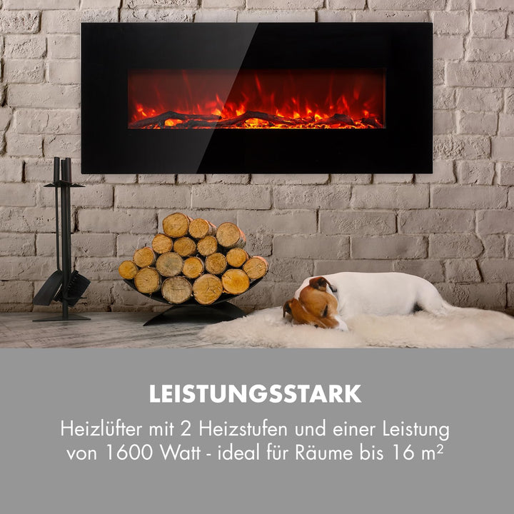 Klarstein Elektrokamin, Elektro Heizungen für Wohnzimmer & Innenräume, Elektrischer Kamin mit LED Fl