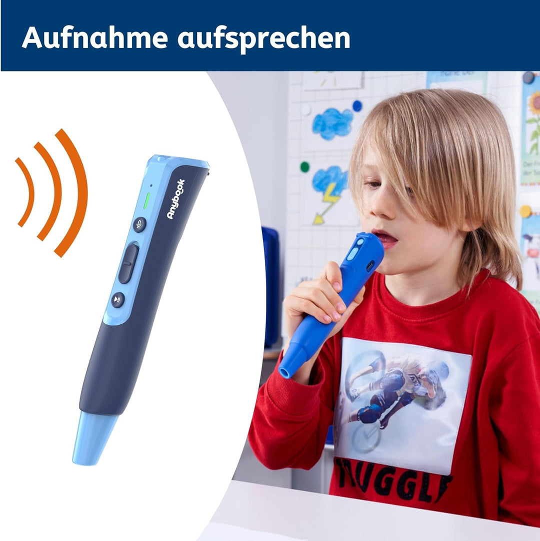 ANYBOOK Pro - der Audiostift mit Aufnahme- und Wiedergabefunktion, als Lernhilfe für Grundschule För