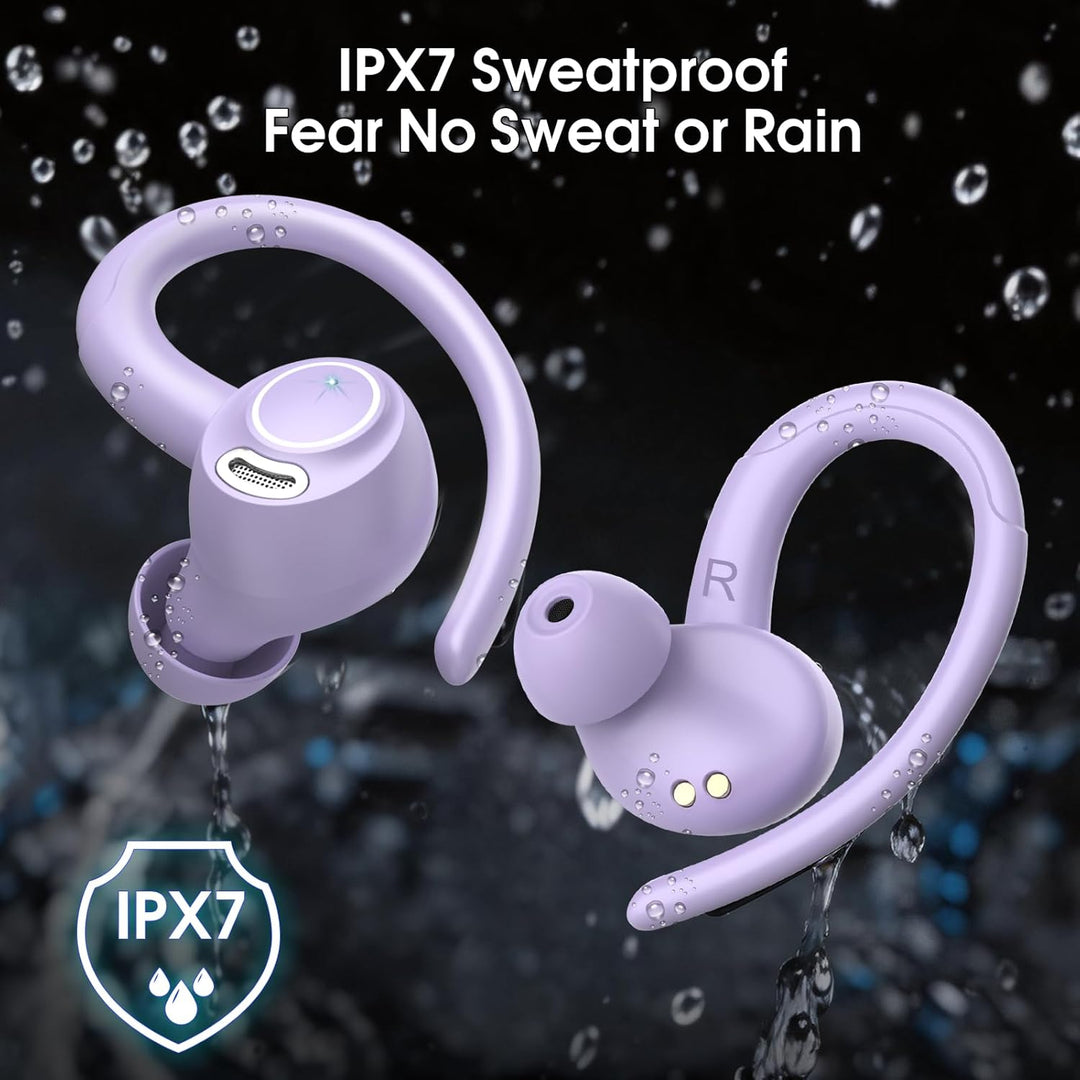 Csasan Bluetooth Kopfhörer Sport, in Ear Kopfhörer Kabellos Bluetooth 5.3 mit Ohrbügel, Hi-Fi Stereo