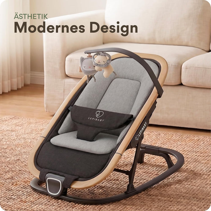 FlexiBu Babywippe Faltbar &amp; Verstellbar | Baby Wippe Neugeborenen bis 12 Monate | Bouncer Newborn-Ei