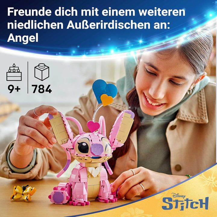 LEGO | Disney Angel - Lilo & Stitch Spielzeug - Spielset zum Bauen mit 3 Herzballons & 1 Schmetterli