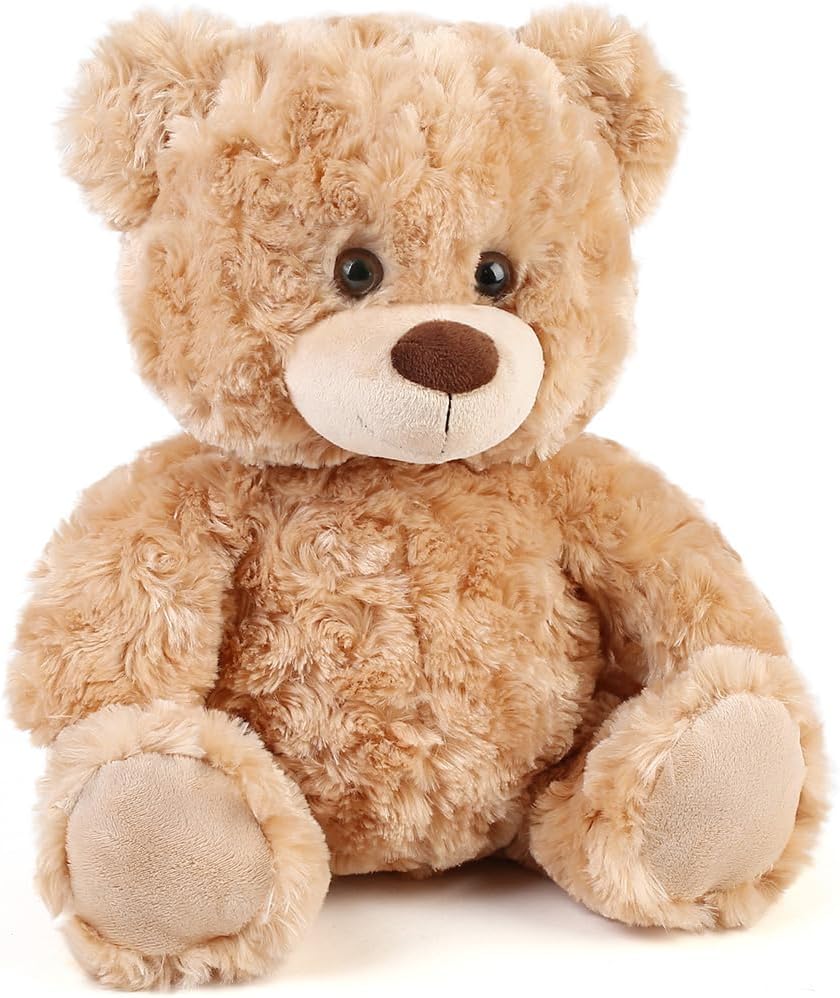 LotFancy Teddybär Kuscheltier 20cm, Süsses Stofftier Teddy, Klein, Braun | Plüschtier Teddy Bär, Bra