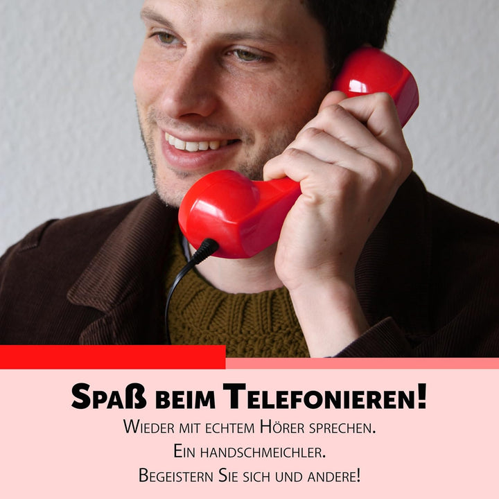 Retro Handyhörer für Apple iPhones mit Lightning (passender Adapter mit inbegriffen) in der Form ein