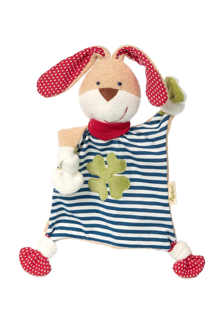 SIGIKID 40504 Schnuffeltuch Hase Green Mädchen und Jungen Babyspielzeug empfohlen ab Geburt blau Bla