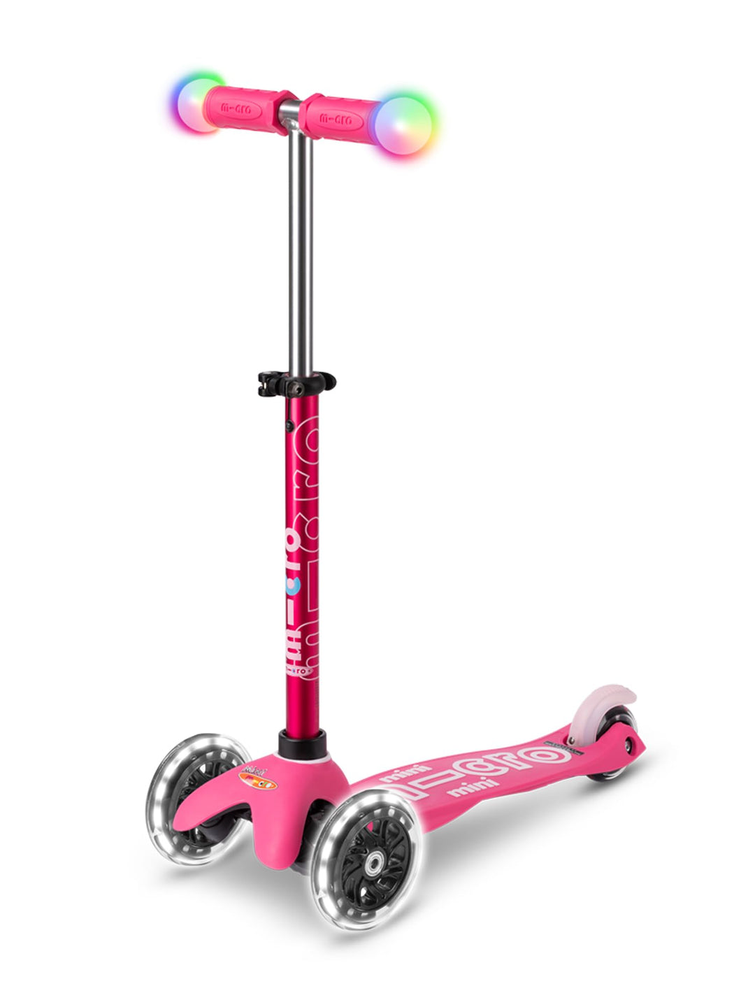 Micro Mini-LED-Lenker mit 3 Rädern für Kleinkinder, 2–5 Jahre, neigbar und schlank, für Kleinkinder
