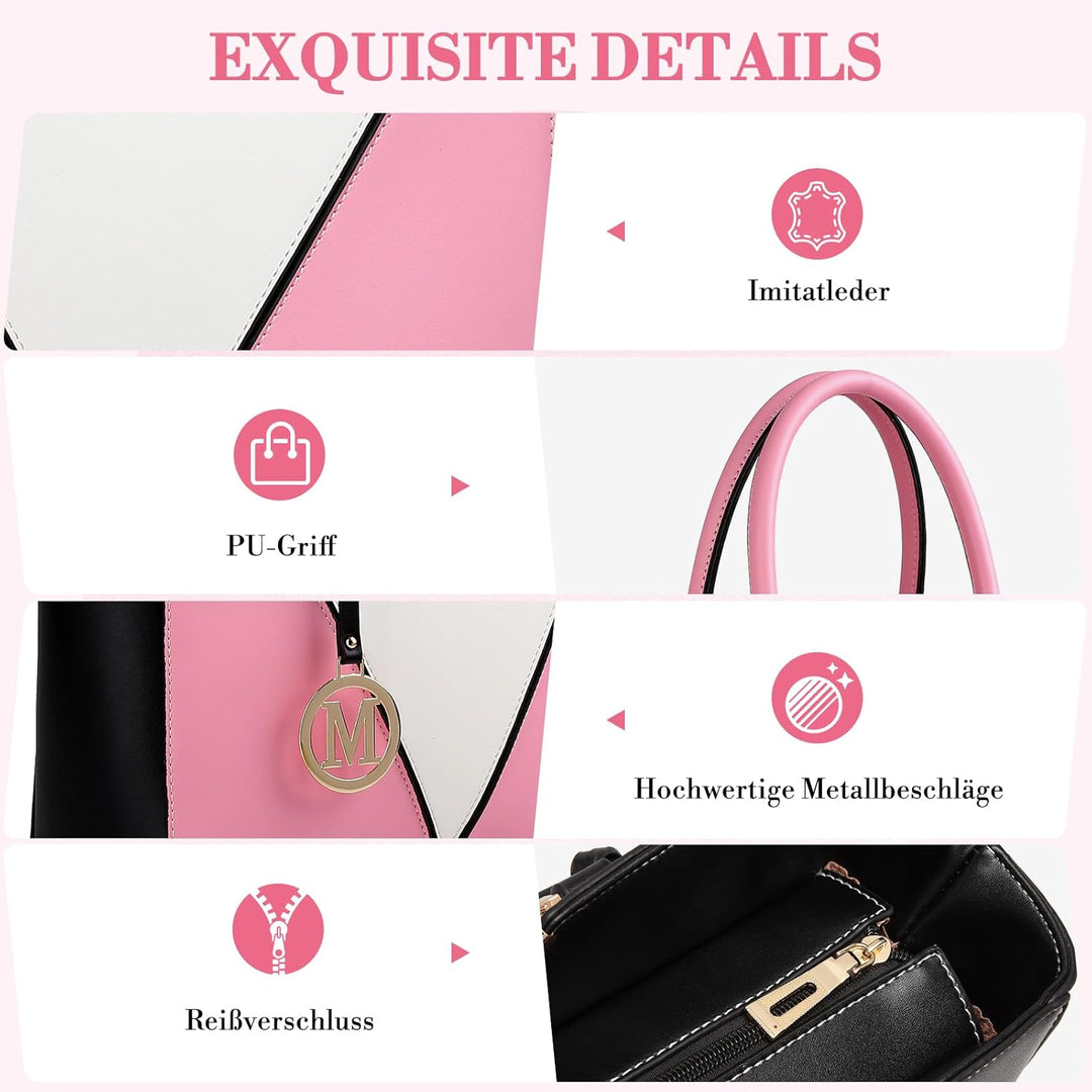 Miss Lulu Handtasche Damen, Taschen Damen, Schultertaschen Damen Shopper Damen Handtaschen Damen V-f