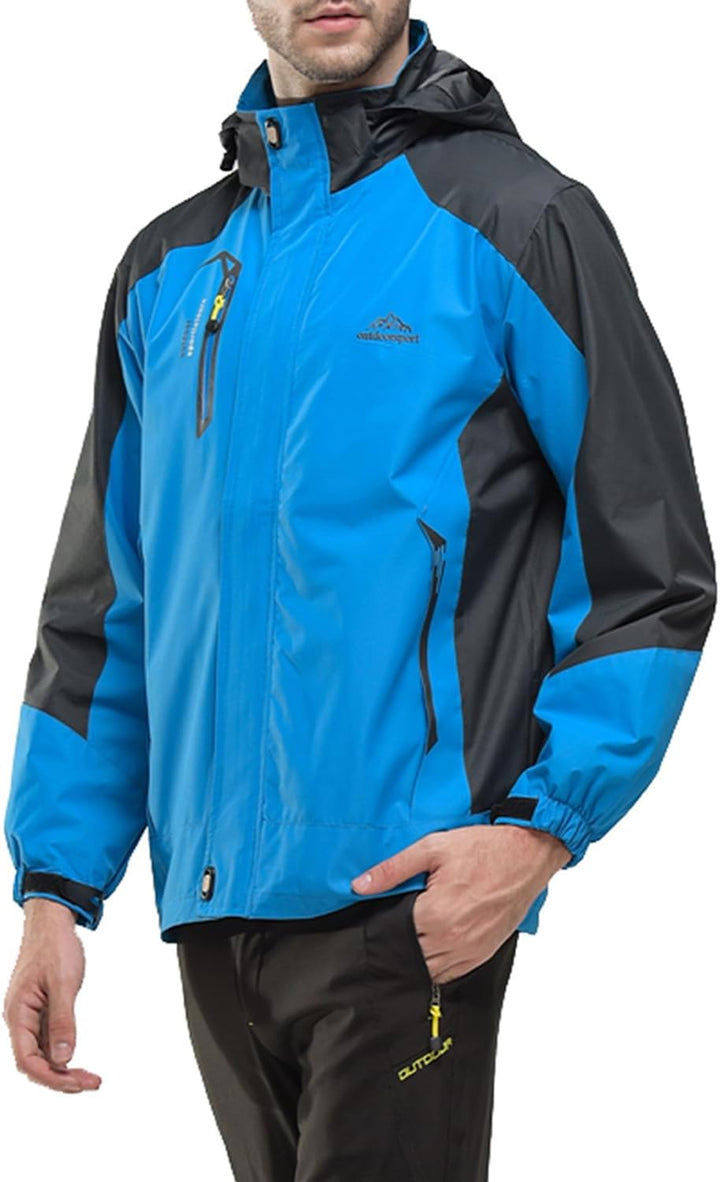 YSENTO Herren Regenjacke Wasserdichte Outdoor Atmungsaktive Wandern Funktionelle Softshell Winddicht