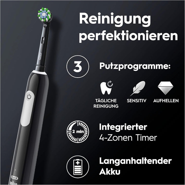 Oral-B Pro Series 1 Elektrische Zahnbürste/Electric Toothbrush, Doppelpack, 2 Aufsteckbürsten, 3 Put