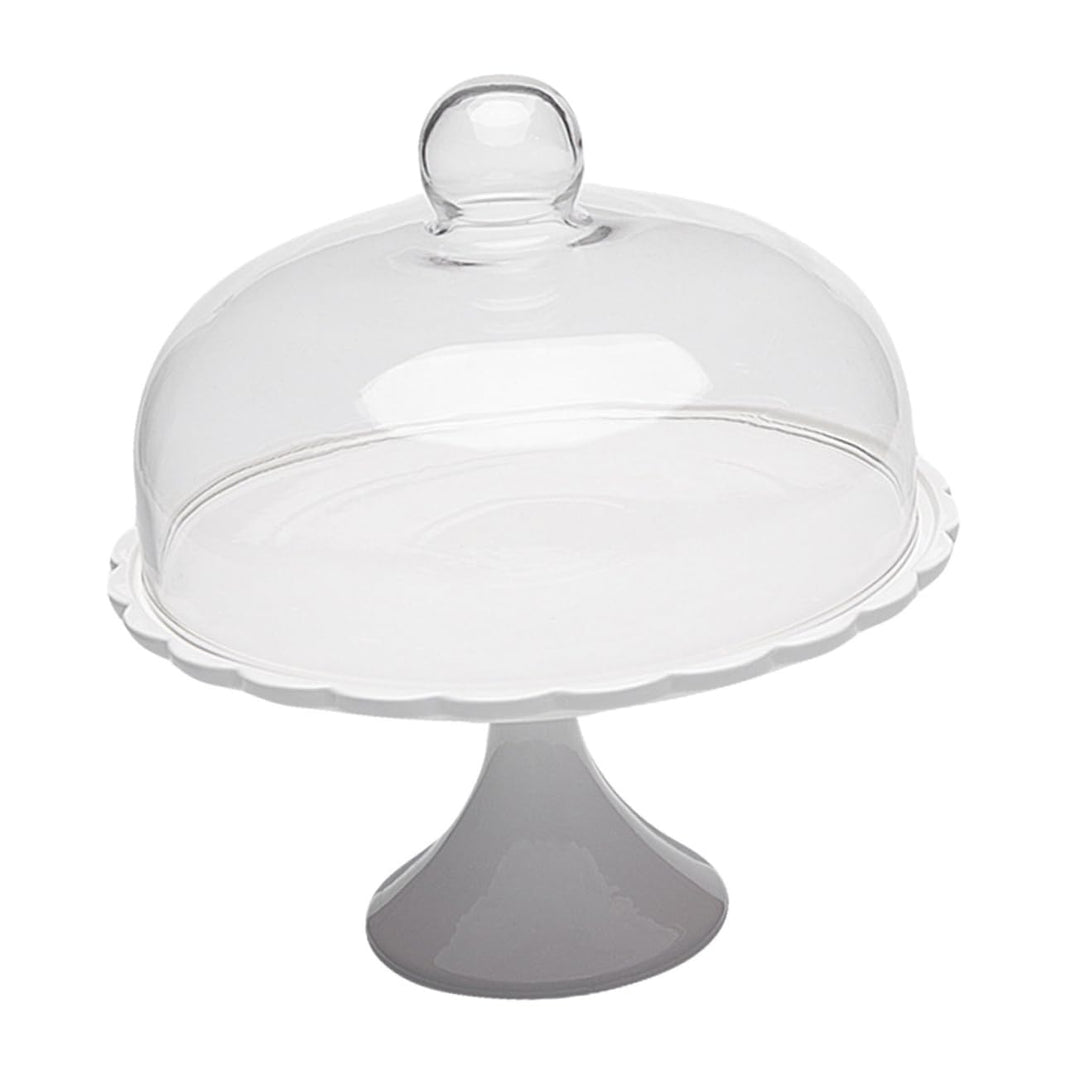 Glas Tortenplatte Mit Deckel Footed Cake Plate mit Kuppel Keramik Dessert St?nder mit Glas Dome Deck