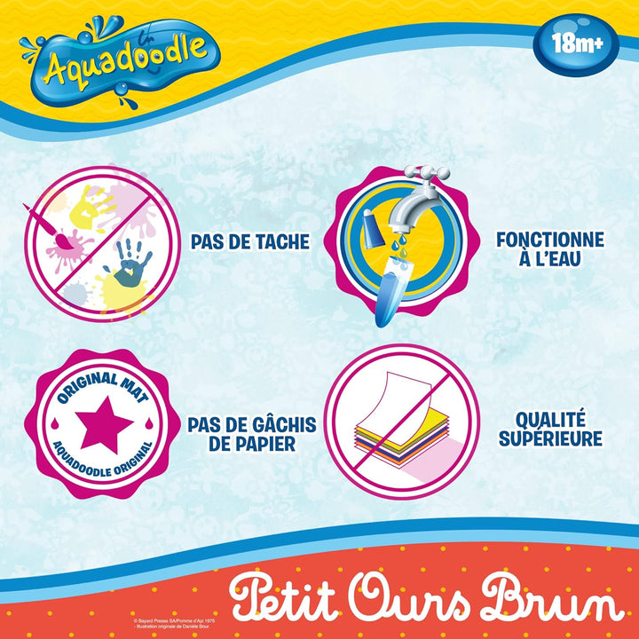 AquaDoodle Petit Our Brun, Wassermalteppich, Riesenmotiv
