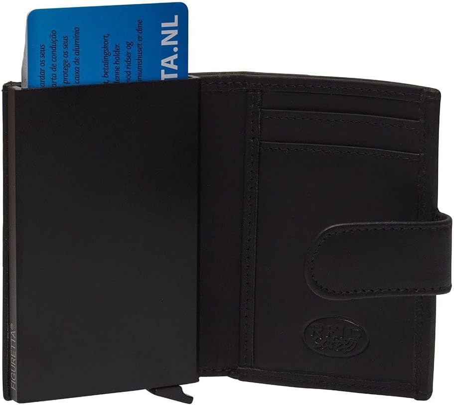 The Chesterfield Brand Leipzig - Kreditkartenetui 6cc 10 cm RFID Black Schwarz, Schwarz