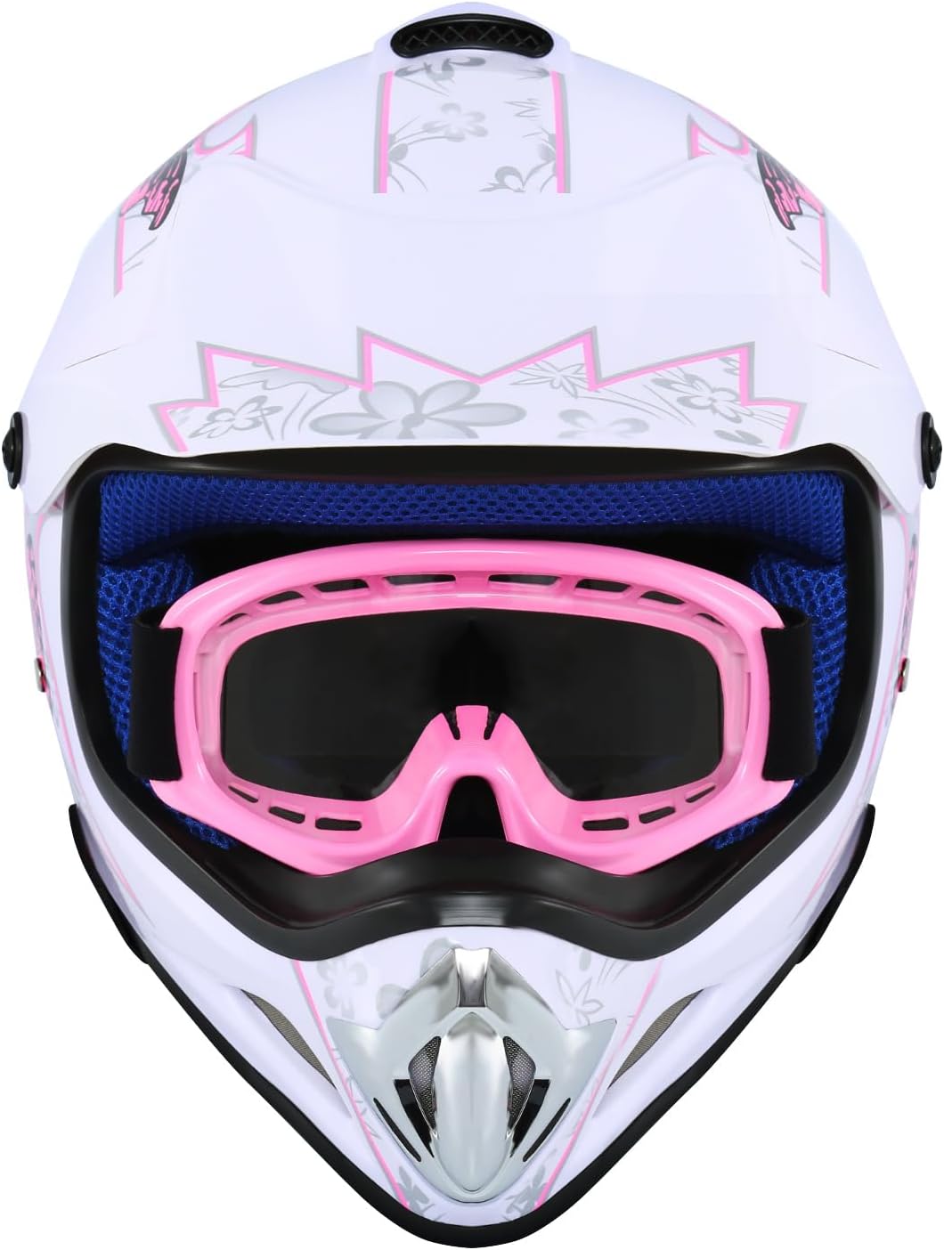 Samger DOT Jugend Kinder Off Road Helm Motocross Helm Dirt Bike ATV Motorradhelm Handschuhe+Brille L