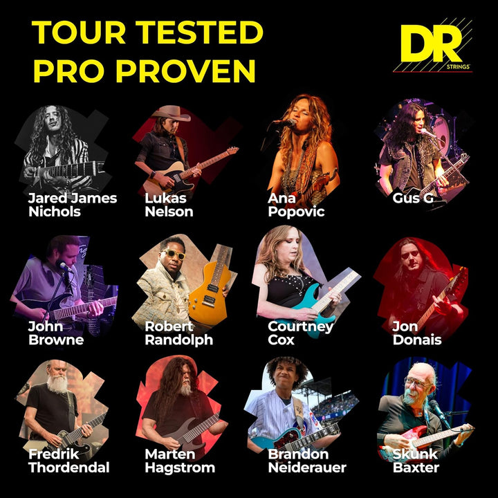 DR Strings Hi-Def Neon Red Electric Heavy 11-50 rot, 11-50 rot