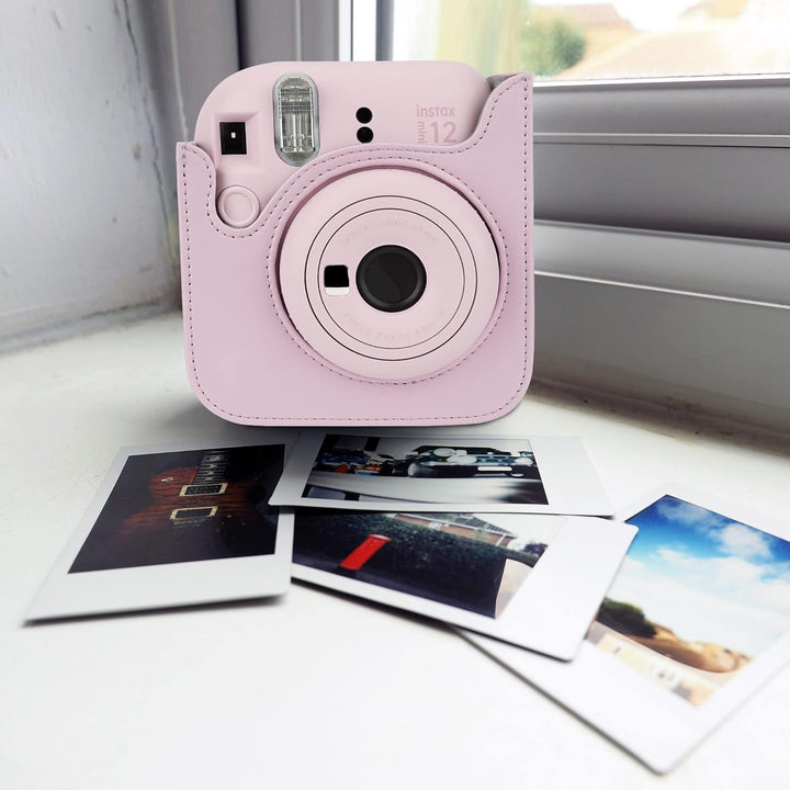 ZUIKAKU 15 in 1 Mini 12 Zubehör Kompatibel mit Fujifilm Instax Mini 12 Sofortbildkamera. (Rosa), Ros