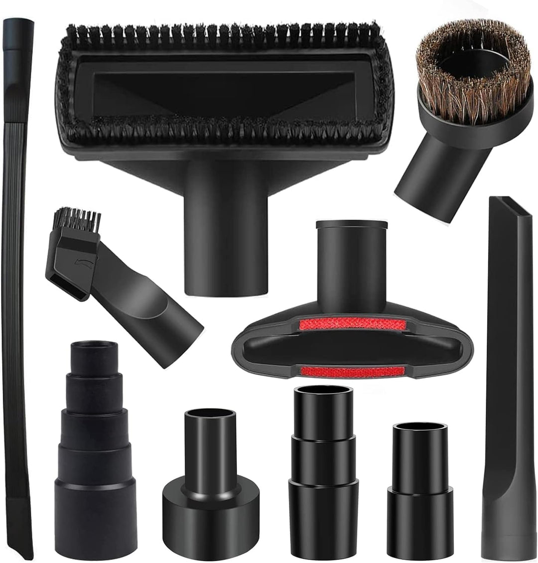 10 Pcs Staubsauger Düsen Set StaubsaugerAufsätze Nass Trocken Kunststoff Adapter 32-35 mm Staubsauge