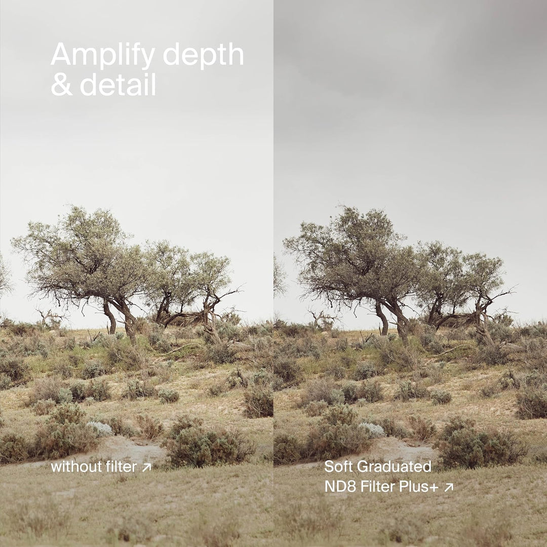 Urth 39 mm Grauverlaufsfilter Soft ND8 GND Filter (Plus+) 39mm, 39mm