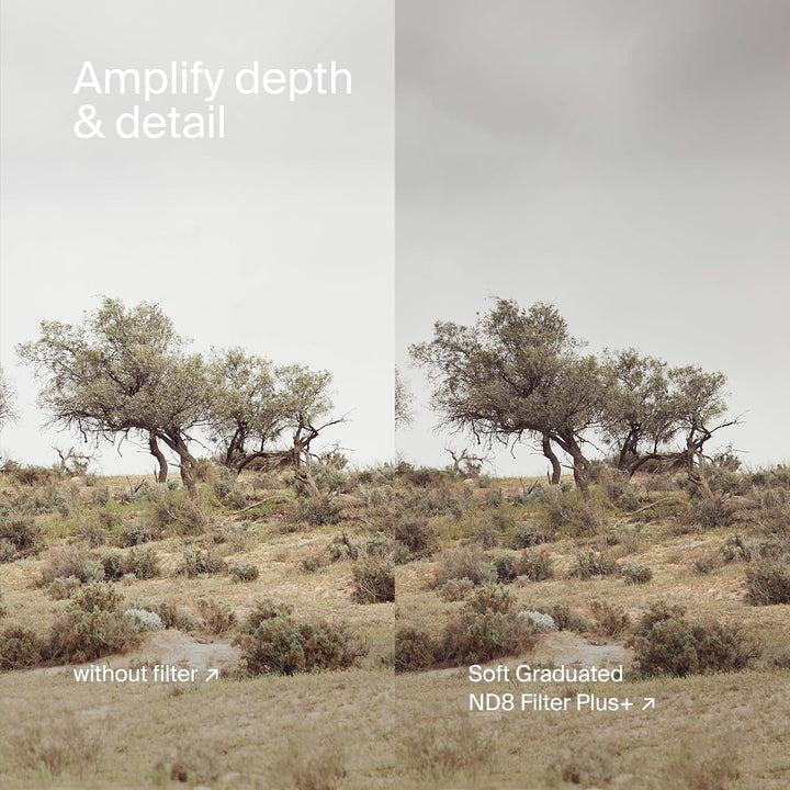 Urth 39 mm Grauverlaufsfilter Soft ND8 GND Filter (Plus+) 39mm, 39mm