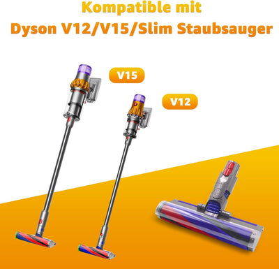 Bürste Kompatibel mit Dyson V12/V15/Slim, Softwalzen Bodenbürsten Zubehör für Dyson Staubsauger, Ers