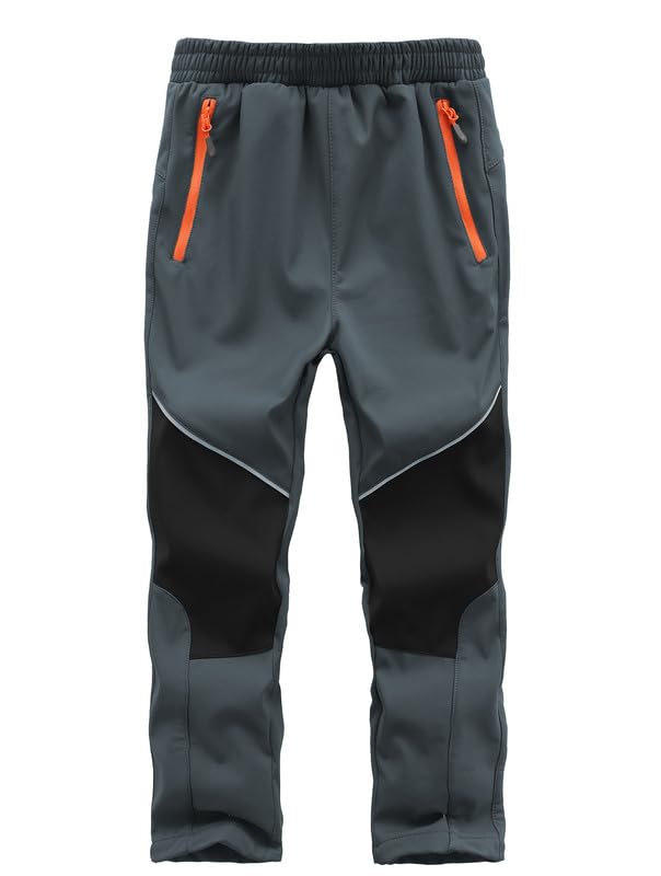 Zzkouine Kinder Softshellhose Schneehose Skihose Warme Hosen Jungen Mädchen Winterhose Outdoorhose W