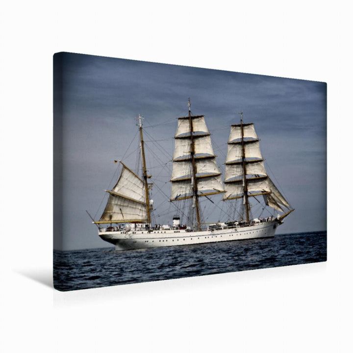Premium Textil-Leinwand 45 x 30 cm Quer-Format Gorch Fock | Wandbild, HD-Bild auf Keilrahmen, Fertig