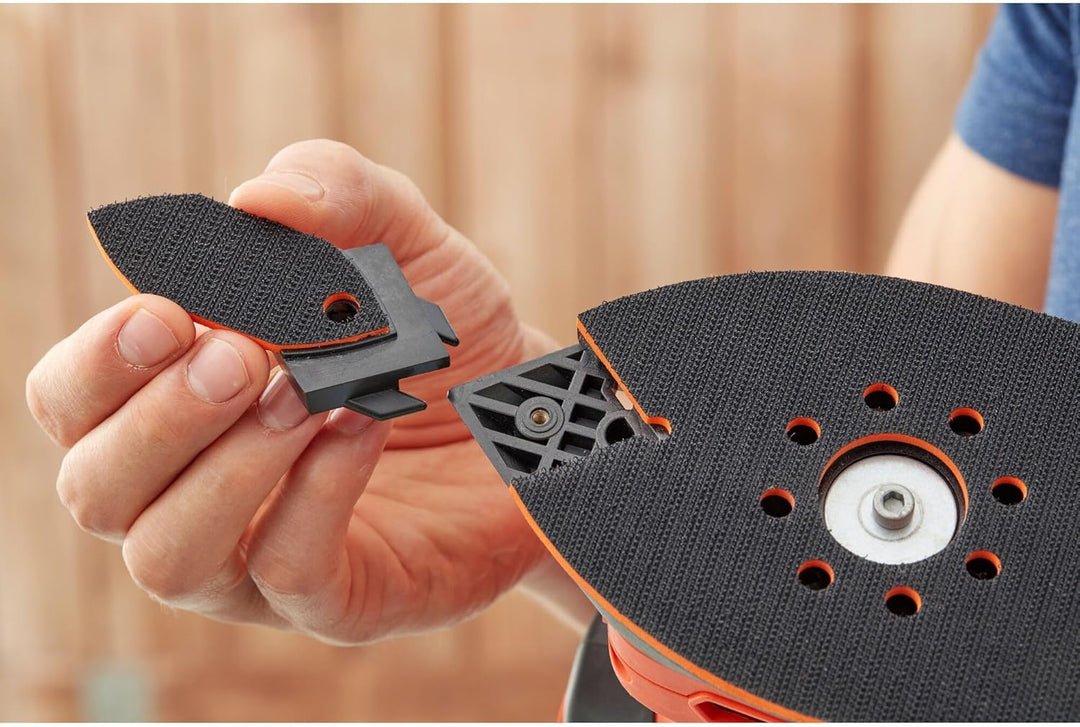 Black+Decker 4-in-1 Multischleifer (Schwingschleifer-, Dreiecksschleifer-, Exzenterschleifer- und Fi