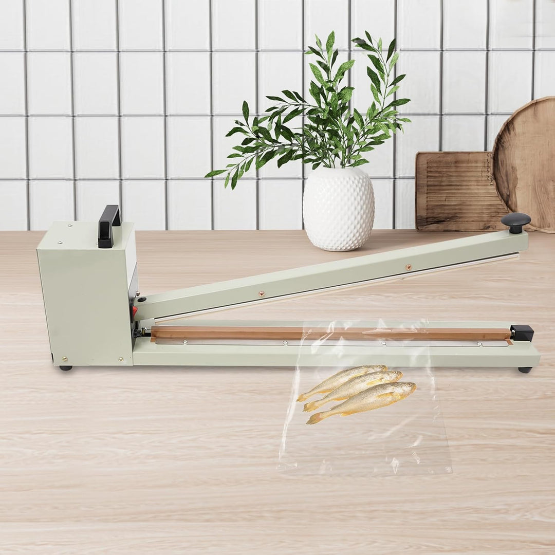 Heisssiegelgerät,600mm Handdruckende Verpackungsgerät,Manuelle Impuls Heisssiegelmaschine,Folienschw