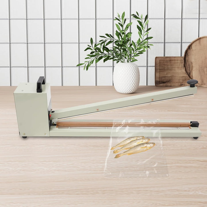 Heisssiegelgerät,600mm Handdruckende Verpackungsgerät,Manuelle Impuls Heisssiegelmaschine,Folienschw