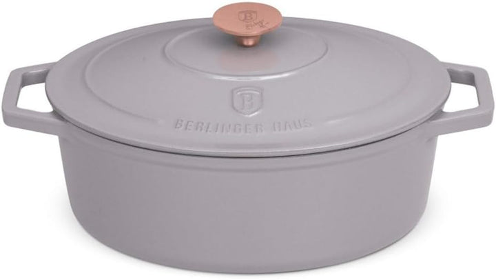 Berlinger Haus Gusseisen-Backform mit Deckel 30 cm Taupe Collection BH-6541