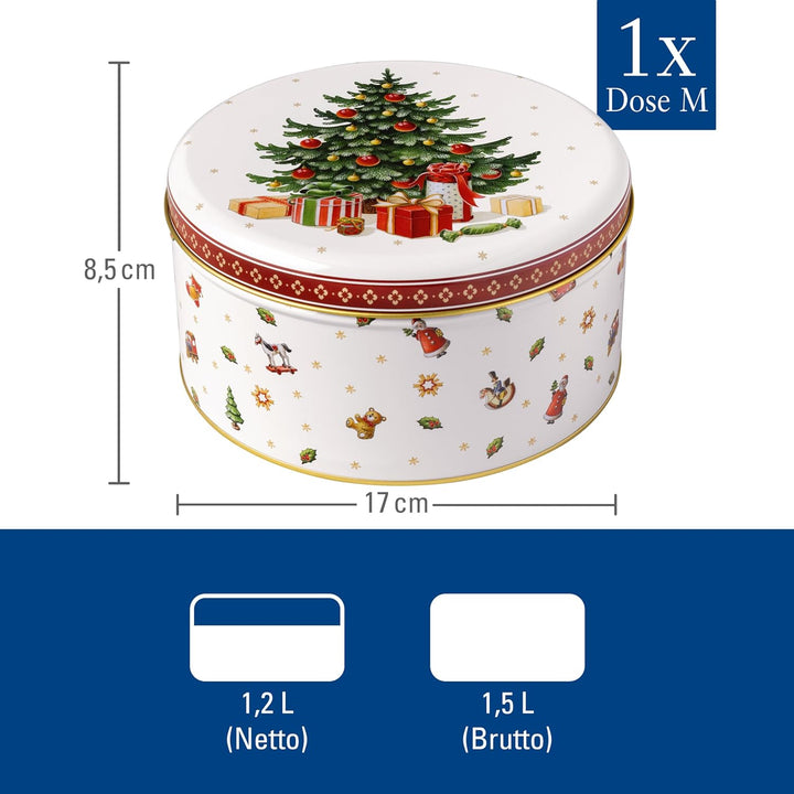 Villeroy & Boch – Winter Collage Accessoires Gebäckdosen-Set, bunt, 19,7 x 9,4 cm, 3-teilig, Keksdos