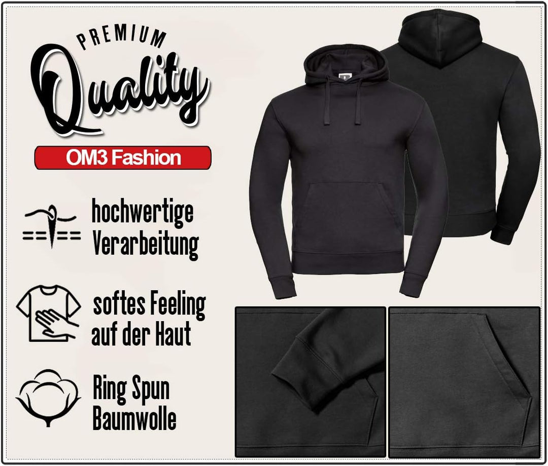 OM3® POLK-HIGH-33 Hoodie - Herren - Al Bundy Kult TV Serie High School American Football - Kapuzen-P