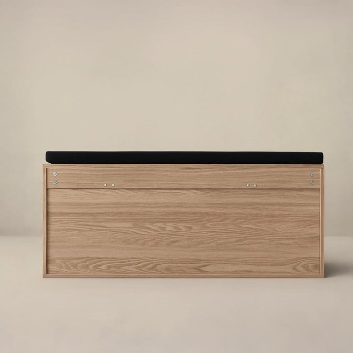 Schuhschrank mit Sitzfläche und ausziehbaren Regalen GRADIA, 100 x 34 x 50 cm Braun, Braun