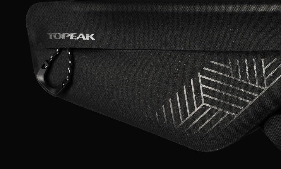 Topeak MidLoader DryBag M Rahmentasche Schwarz 3 L, wasserdichte Bikepacking Fahrradtasche aus TPU u