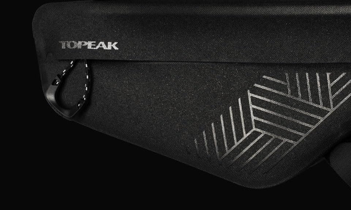 Topeak MidLoader DryBag M Rahmentasche Schwarz 3 L, wasserdichte Bikepacking Fahrradtasche aus TPU u