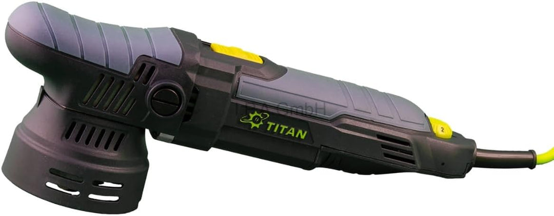 Exzenterpoliermaschine - Titan TDA09 - 9mm Hub - inklu. 125mm Polierteller & passender Transporttasc