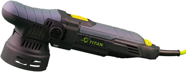 Exzenterpoliermaschine - Titan TDA09 - 9mm Hub - inklu. 125mm Polierteller & passender Transporttasc
