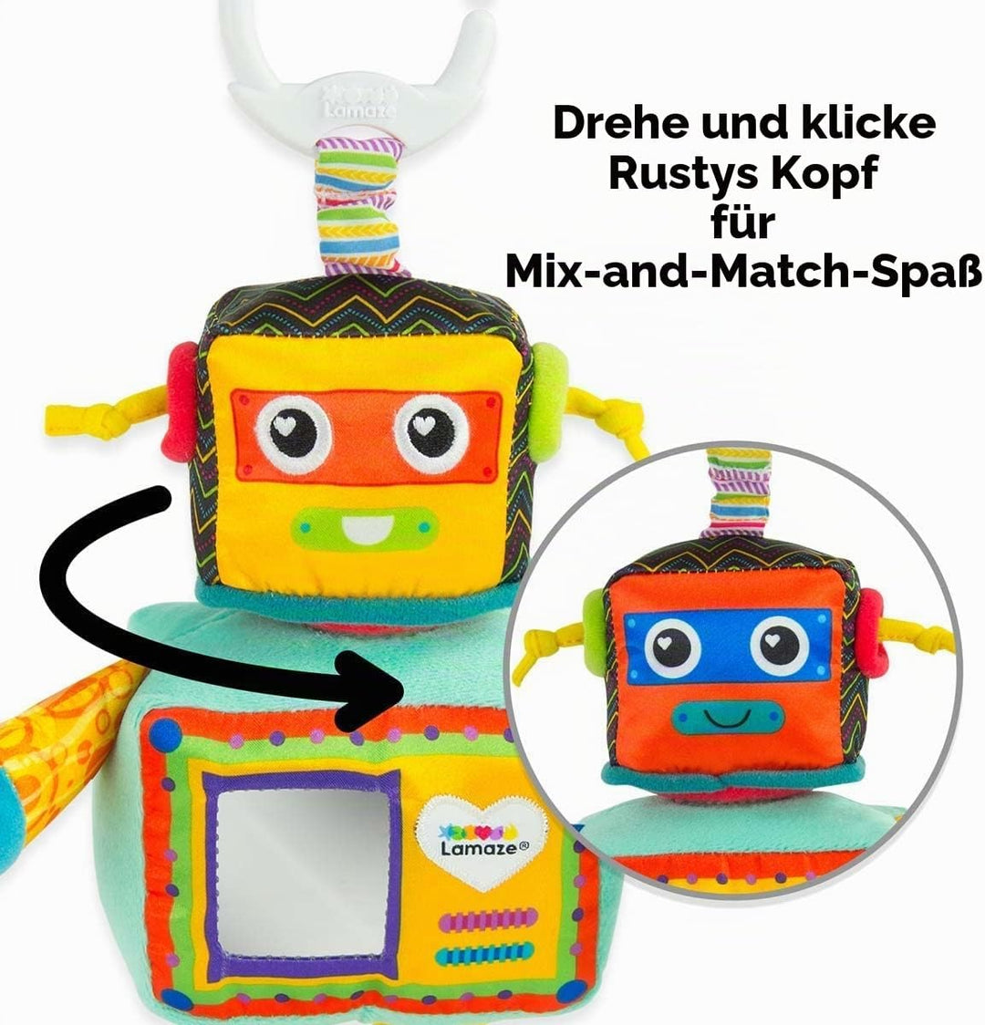 Lamaze LC27089 Baby Spielzeug Rusty, der Roboter Clip &amp; Go, das hochwertige Kleinkindspielzeug. Der
