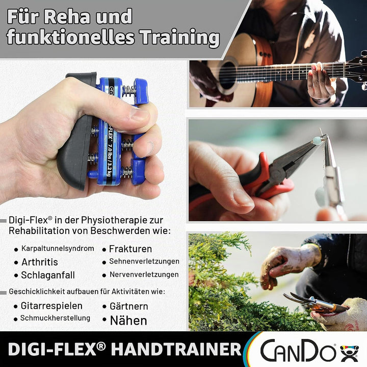 CanDo Handtrainer, Fingertrainer Digi-Flex®, blau (schwer) schwer / blau, schwer / blau