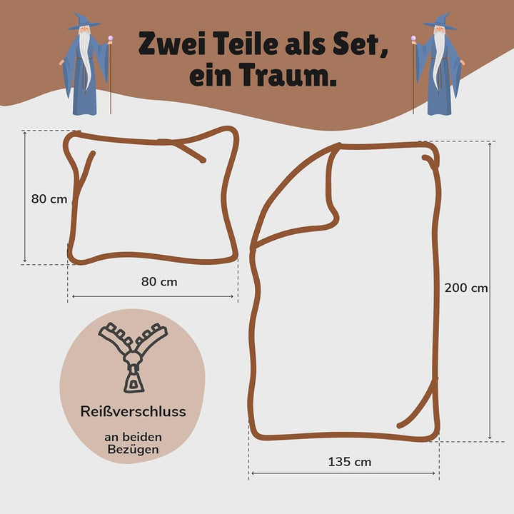 Harry Potter Fleece Bettwäsche 135x200 80x80 cm · Kinderbettwäsche extra weiche Kuschel-Bettwäsche ·