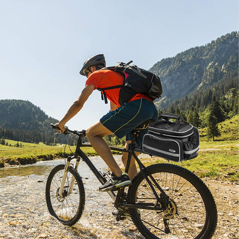 Lixada Radtasche, wasserdichte Fahrrad Satteltasche Gepäcktasche Gepäckträger Tasche Rucksack Seiten