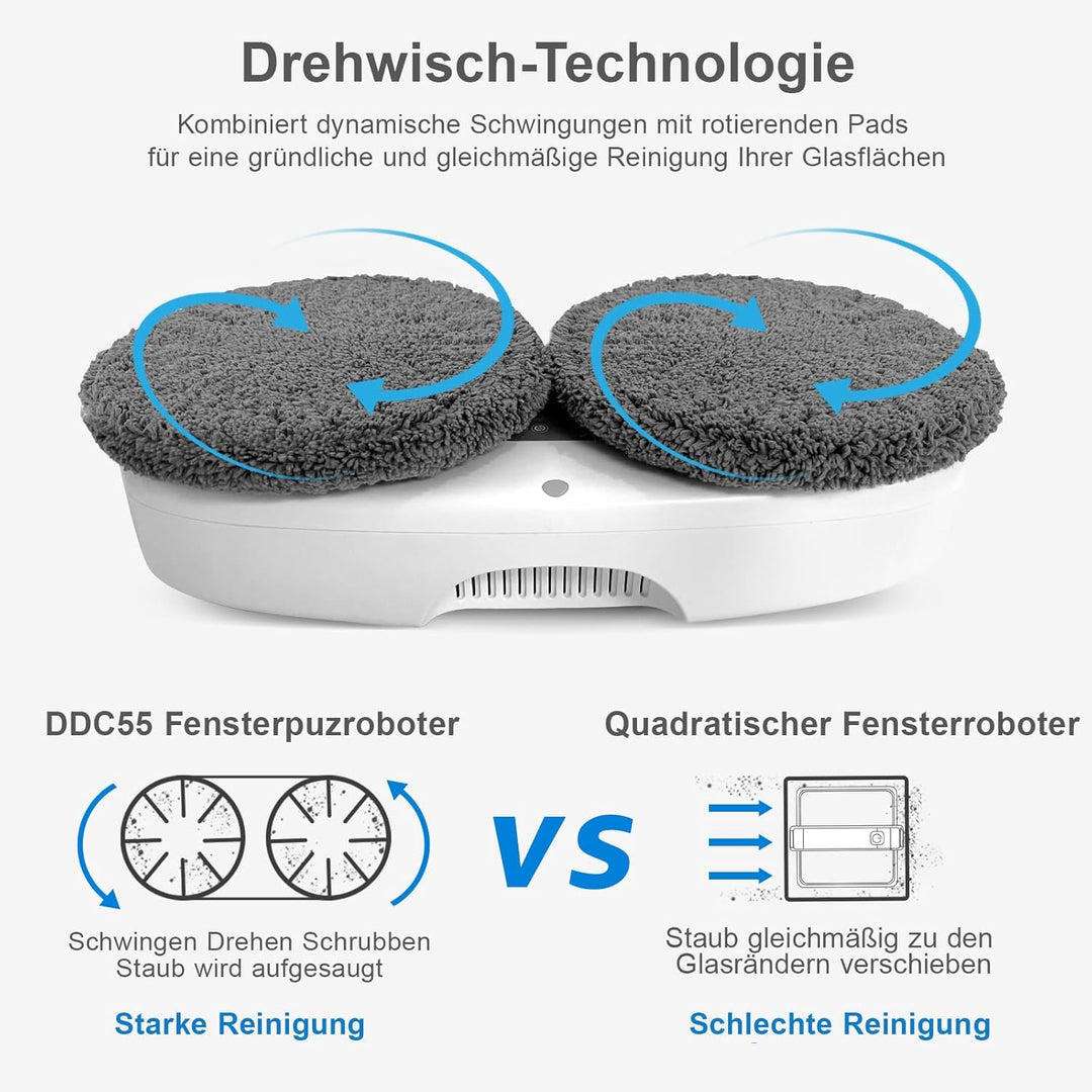 HUTT DDC55, FENSTERREINIGUNG DDC5, Silber Weiss, 90 W, 65 Dezibel