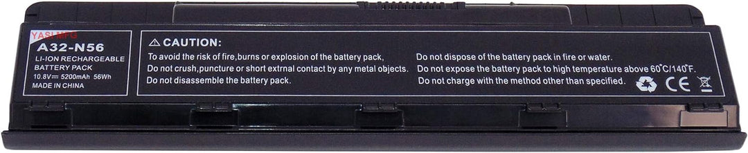 YASI MFG® 10.8V 5200mAh Laptop Akku A32-N56 für ASUS N46 N56 N56V N56VB N56VJ N56VM N56VZ N56D N56DP