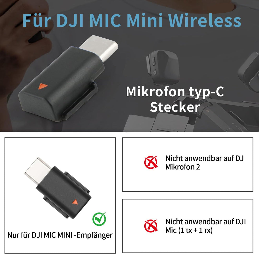 Original Mobile Phone Adapter Type-C Compatible with DJI Mic Mini Smartphone/PC/Mac Connector OEM Ac