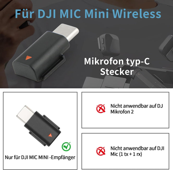Original Mobile Phone Adapter Type-C Compatible with DJI Mic Mini Smartphone/PC/Mac Connector OEM Ac