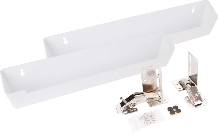 Hardware Resources 35,6 cm Kunststoff-Tipout 2 Flache Tabletts, Zink, Weiss/opulenter Garten, 3" (H)