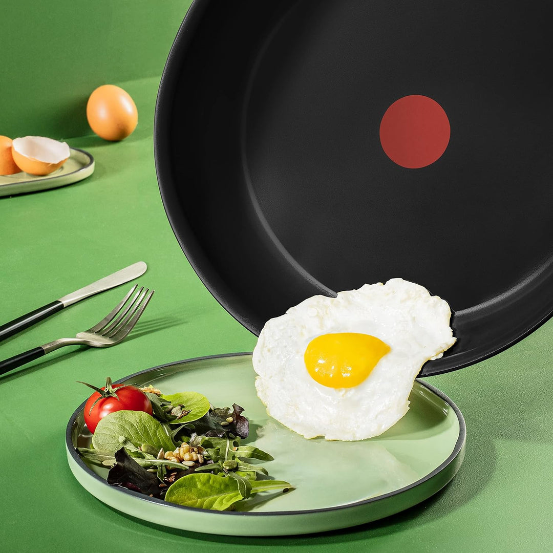Tefal C43504 Renew On Black Bratpfanne 24 cm | Keramikversiegelung | umweltfreundlich recycelt | The