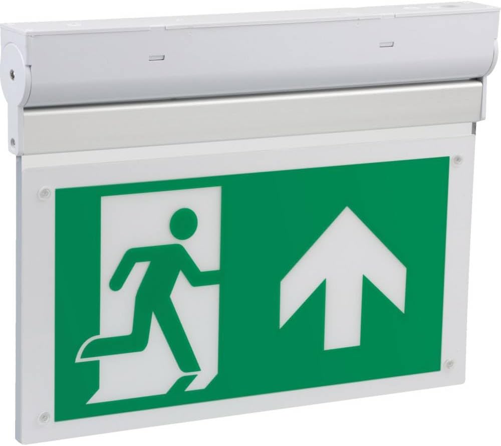 B-SAFETY BR599130 LED Fluchtweg-Notbeleuchtung Deckenaufbaumontage Ausgang, Rettungsweg, rechts, lin
